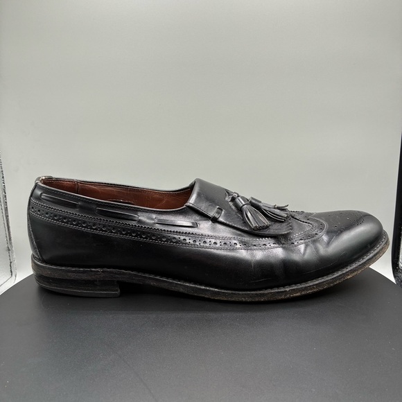 Allen Edmonds Arlington Kiltie Tassel Loafers Men’s 12 C Black Dress Shoes - Picture 1 of 10